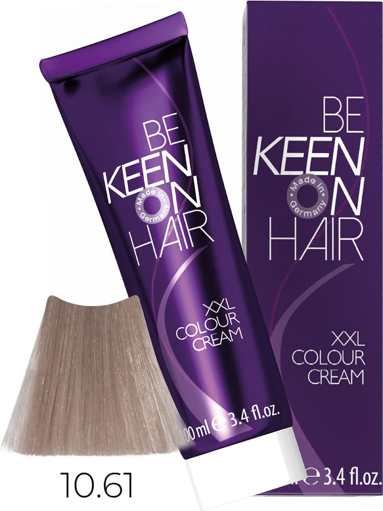 KEEN COLOUR CREAM 10.61 Ультра-светлый фиолетово-пепельный блондин/ Ultrahellblond Violet, 100 мл