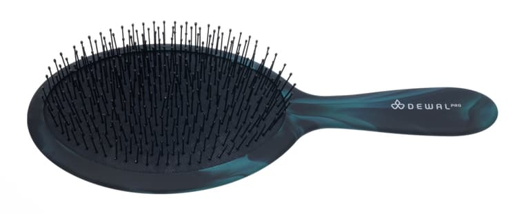 Dewal Щетка массажная SATIN овальная, нейлоновые штифты, 15 рядов, Soft Touch покрытие