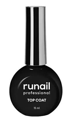 RuNail Бархатный топ для гель-лака Top Coat Velvet (с липким слоем), 15 мл