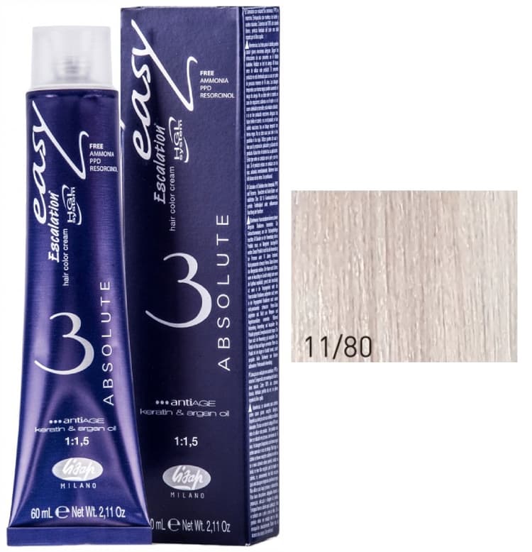 Lisap Absolute 11/80 очень светлый фиолетовый блондин 60 мл