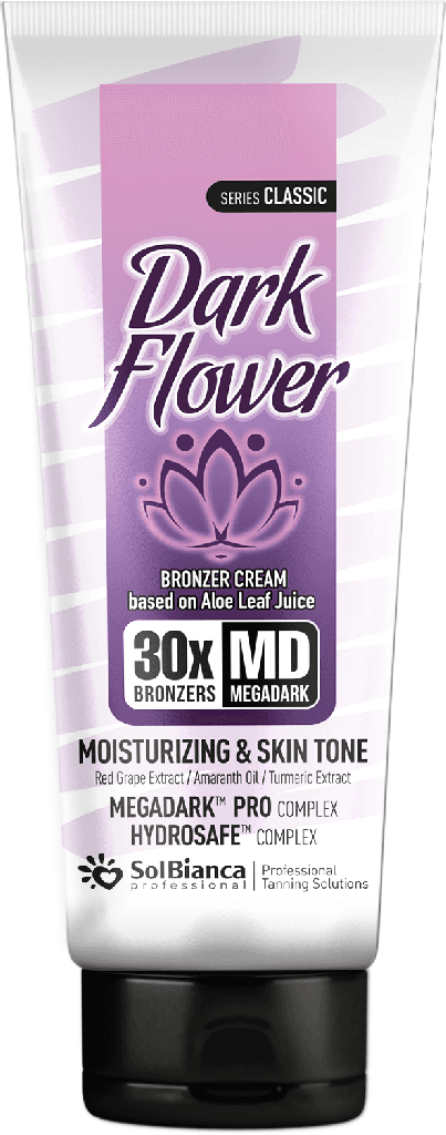 SolBianca Крем "Dark Flower" с маслом амаранта, экстр. красного винограда, куркумы и 30-бронзаторами 125 мл