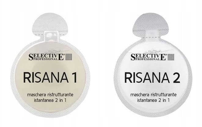 SELECTIVE RISANA Двухкомпонентная восстанавливающая маска мгновенного действия (1+1)*15 мл
