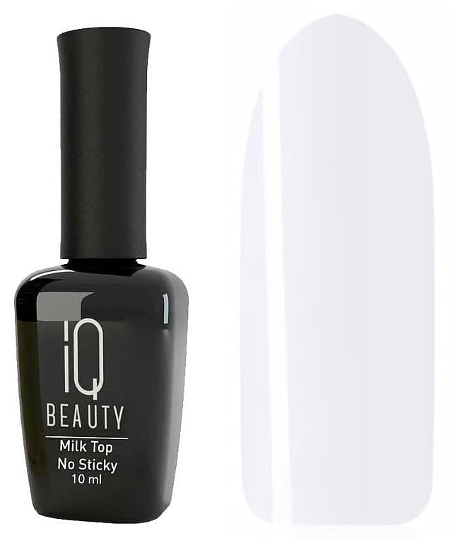 IQ BEAUTY Топ молочный для гель-лака без липкого слоя Milk Top No Sticky, №104 Coco milk top, 10 мл