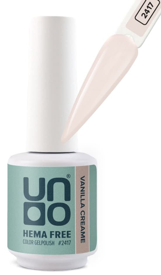 UNO HEMA FREE Гель-лак 2417 Ванильный крем - Vanilla Creame, 10 г