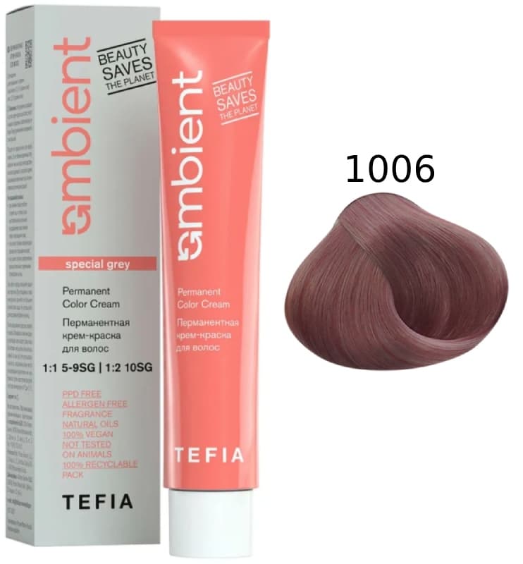 TEFIA AMBIENT 1006 Специальный блондин махагоновый 60 мл