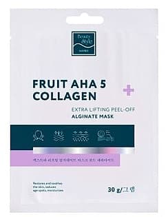 Beauty Style Лифтинг-маска альгинатная "Fruit AHA 5 + Collagen", 30 г.
