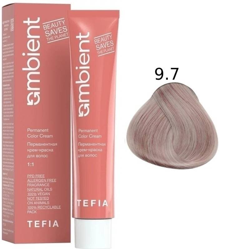 TEFIA AMBIENT 9.7 Очень светлый блондин фиолетовый 60 мл