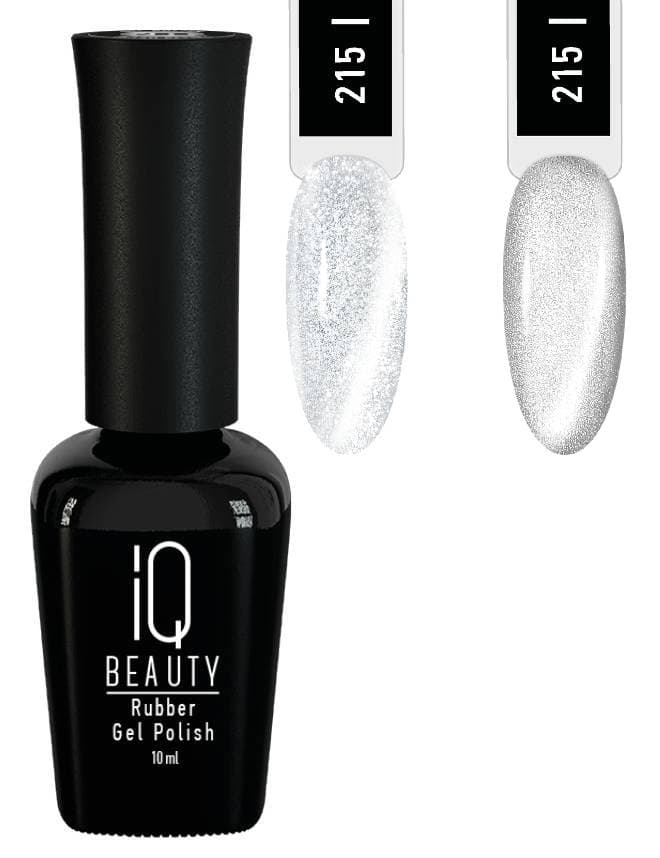 IQ BEAUTY Каучуковый гель-лак с кальцием №215 "Fortune" с эффектом Silk Cat Eye «Huntress» 