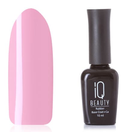 IQ BEAUTY Базовое камуфлирующее покрытие каучуковое с кальцием (розовый) 10 мл