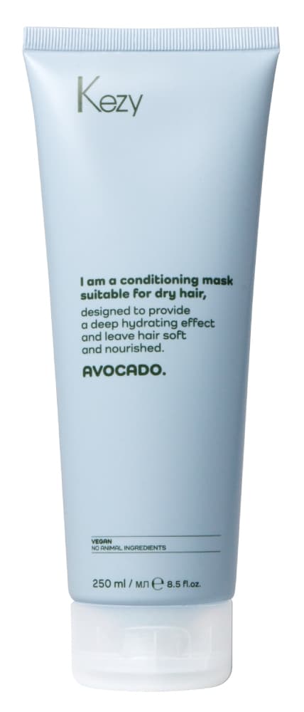 Kezy I am AVOCADO Кондиционирующая маска с маслом авокадо для очень сухих волос, 250 мл.