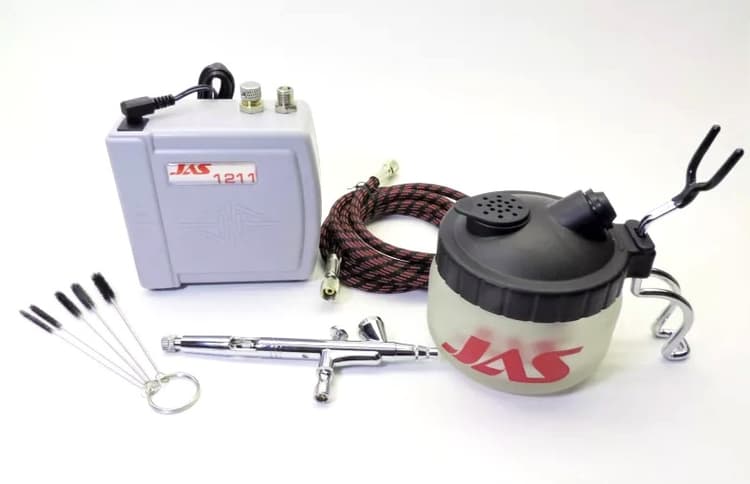 Набор для аэрографии (аэрограф, компрессор, очиститель, шланг)