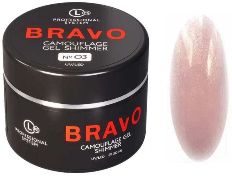 Bravo Моделирующий Camouflage Gel SHIMMER №03 30 мл