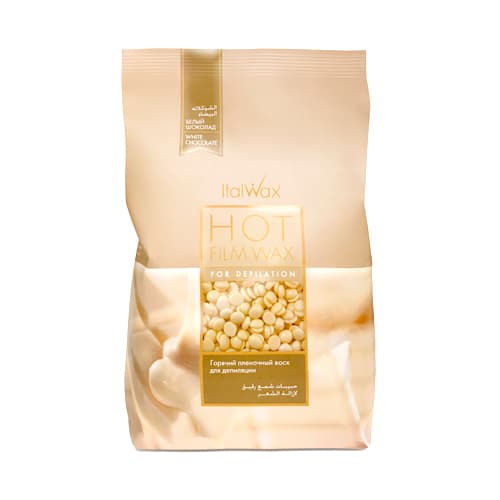 ItalWax Воск горячий (пленочный) белый шоколад, гранулы 500гр (Пакет)