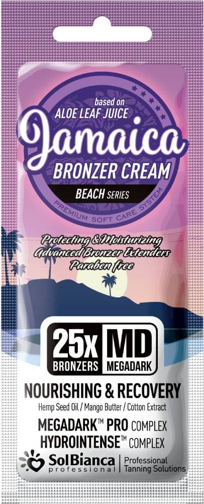 SolBianca Крем "Jamaica" с маслами манго, семян конопли, экстрактом хлопка и 25-бронзаторами 15 мл