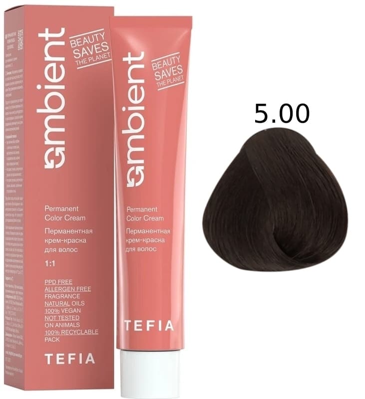 TEFIA AMBIENT 5.00 Светлый брюнет интенсивный натуральный 60 мл