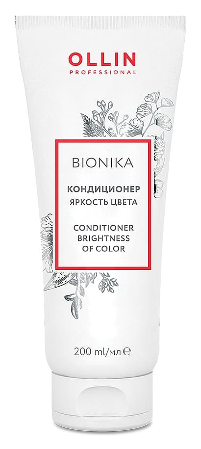 OLLIN BioNika Кондиционер для окрашенных волос "Яркость цвета" 200мл