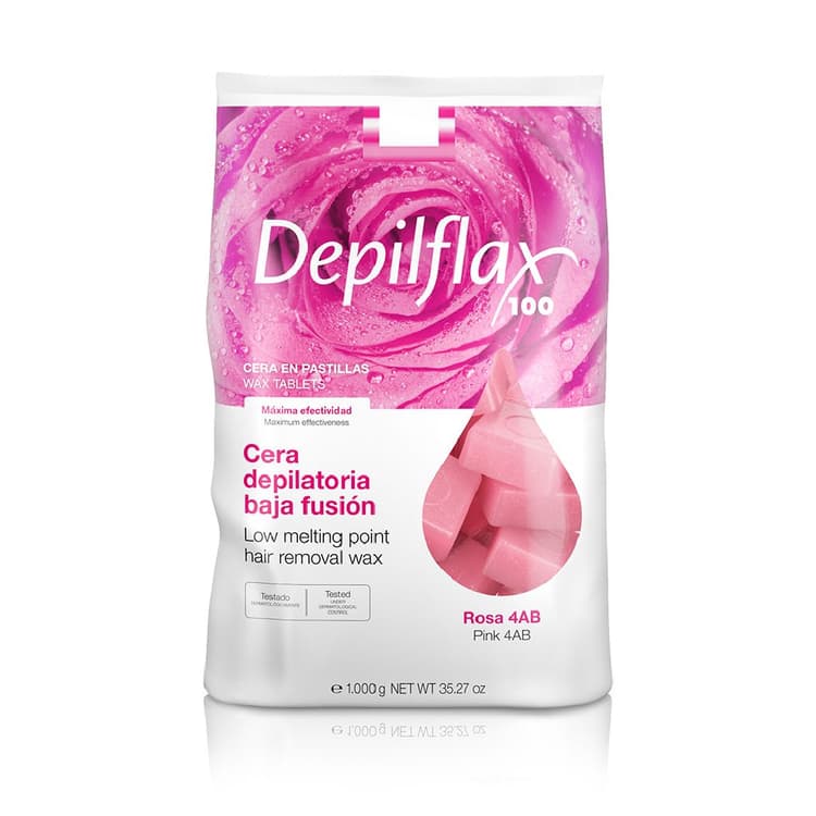Depilflax Горячий воск в брикетах Розовый, 1000 г.