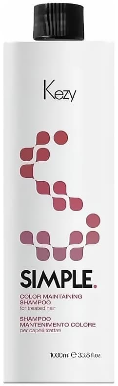 Шампунь для поддержания цвета окрашенных волос, 1000 мл. Simple KEZY