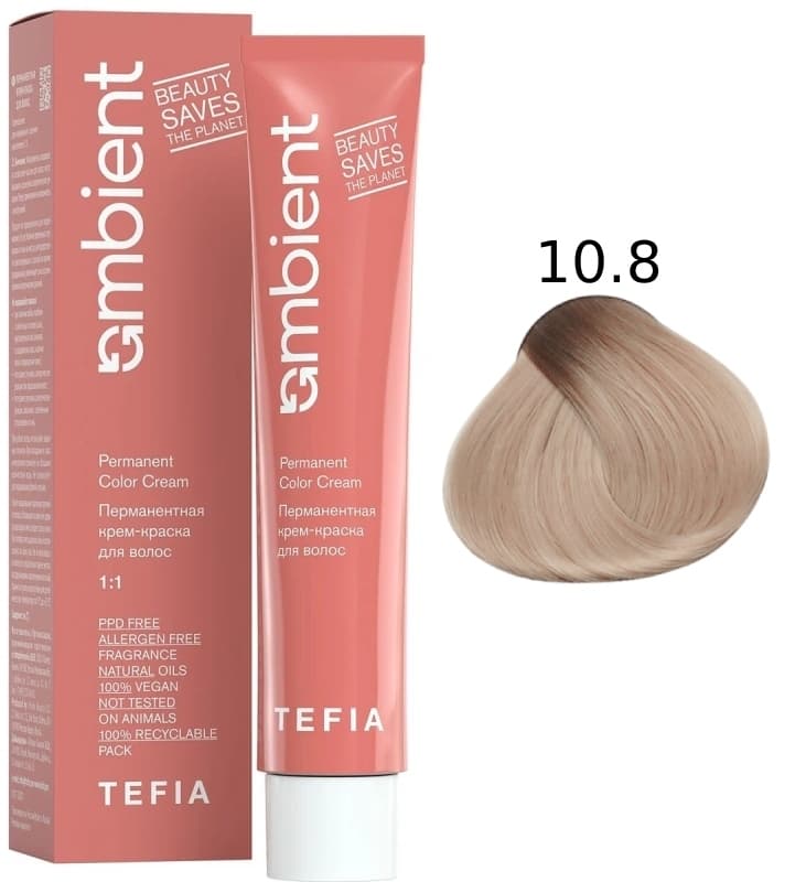 TEFIA AMBIENT 10.8 Экстра светлый блондин коричневый 60 мл
