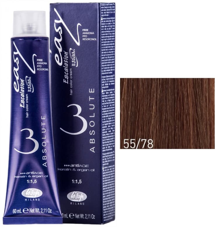 Lisap Absolute 55/78 светлый шатен бежево-фиолетовый 60 мл