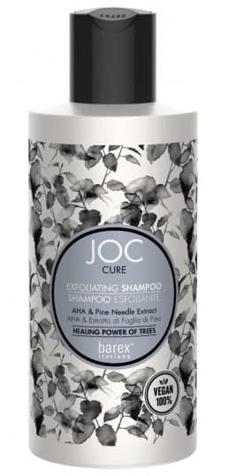 BAREX JOC CURE Эксфолиирующий детокс-шампунь для кожи головы, с фруктовыми кислотами 200 мл 