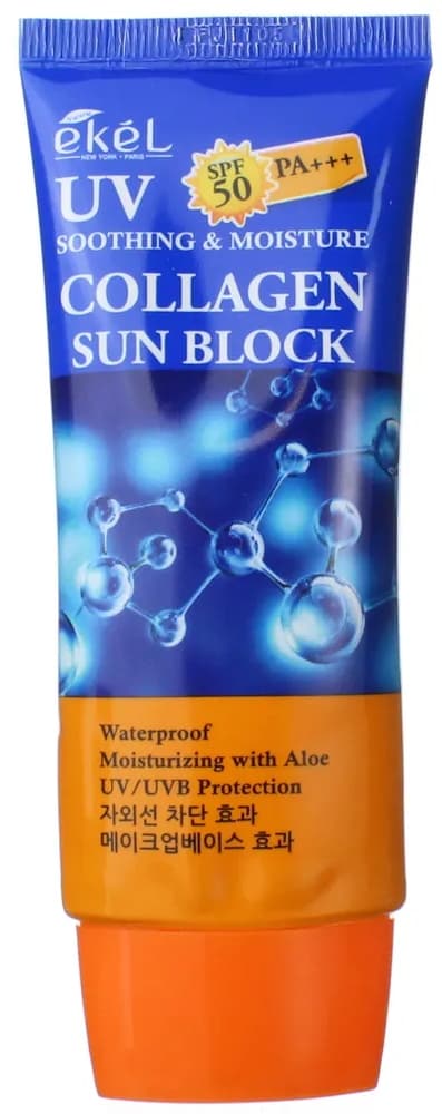 EKEL Крем для лица солнцезащитный с коллагеном SPF50 70 мл