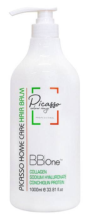 BB One Picasso Home Care Hair Balm Бальзам для окрашенных и поврежденных волос с коллагеном 1000мл +дозатор