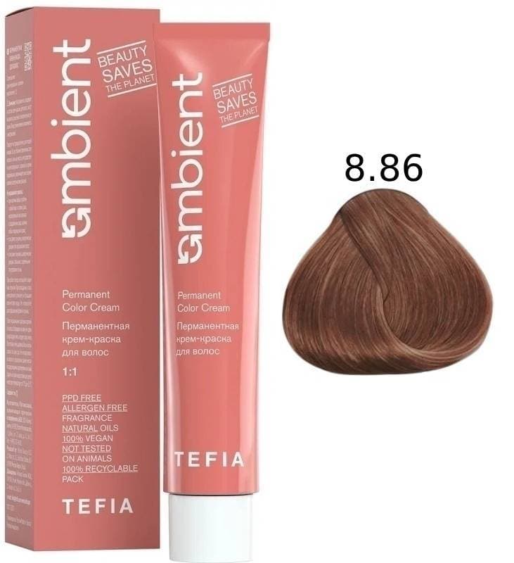 TEFIA AMBIENT 8.86 Светлый блондин коричнево-махагоновый 60 мл
