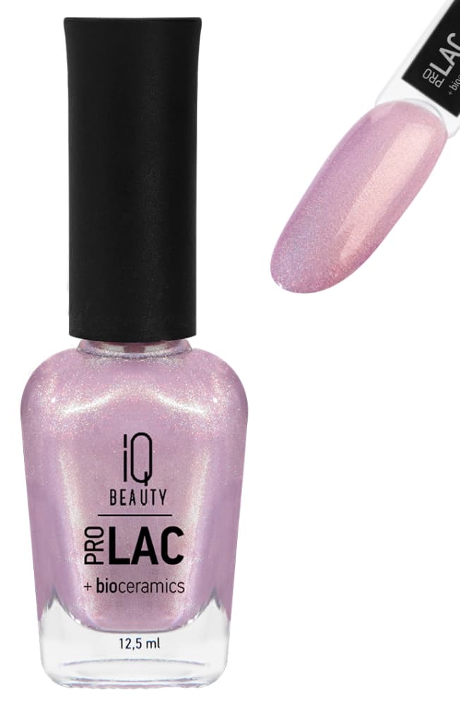 IQ BEAUTY PROLAC Лак для ногтей укрепляющий с биокерамикой 12.5 мл № 049 Time to disco