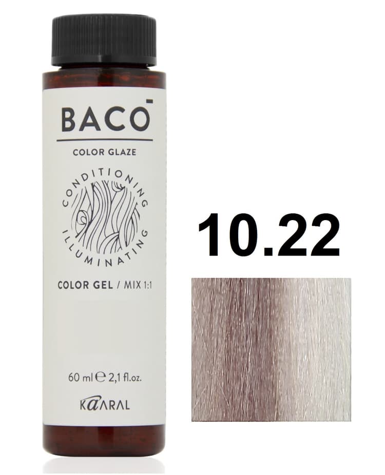 KAARAL Baco Color Glaze 10.22 очень-очень светлый блондин интенсивный фиолетовый 60 мл