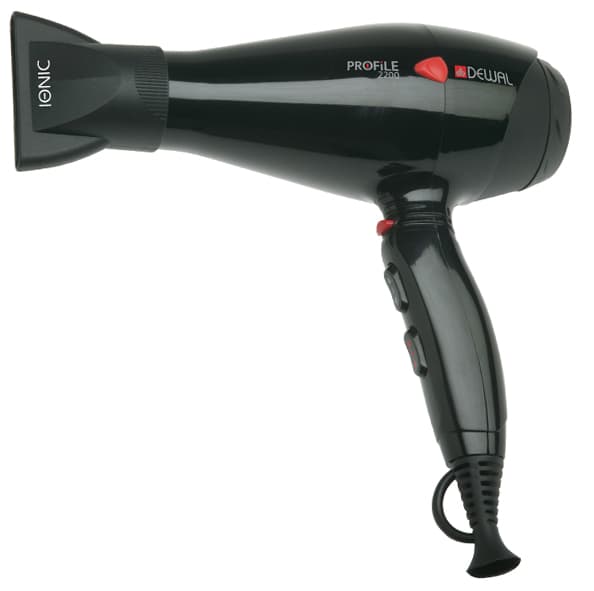 Dewal Фен Profile 2200 с ионизацией, черный, 2200W