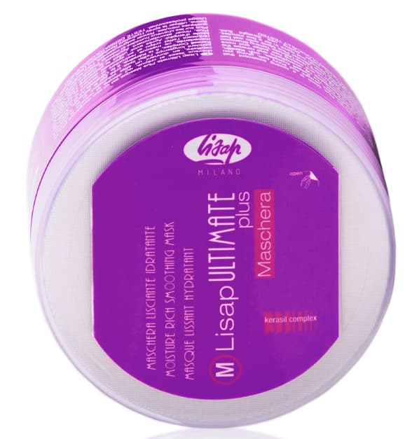 Lisap Ultimate Увлажняющая маска для волос с разглаживающим эффектом -Plus Moisture Rich Smoothing Mask 250 мл