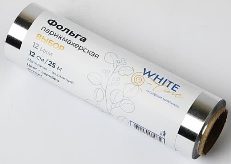 Фольга Выбор 25 м 12мкр, серебро