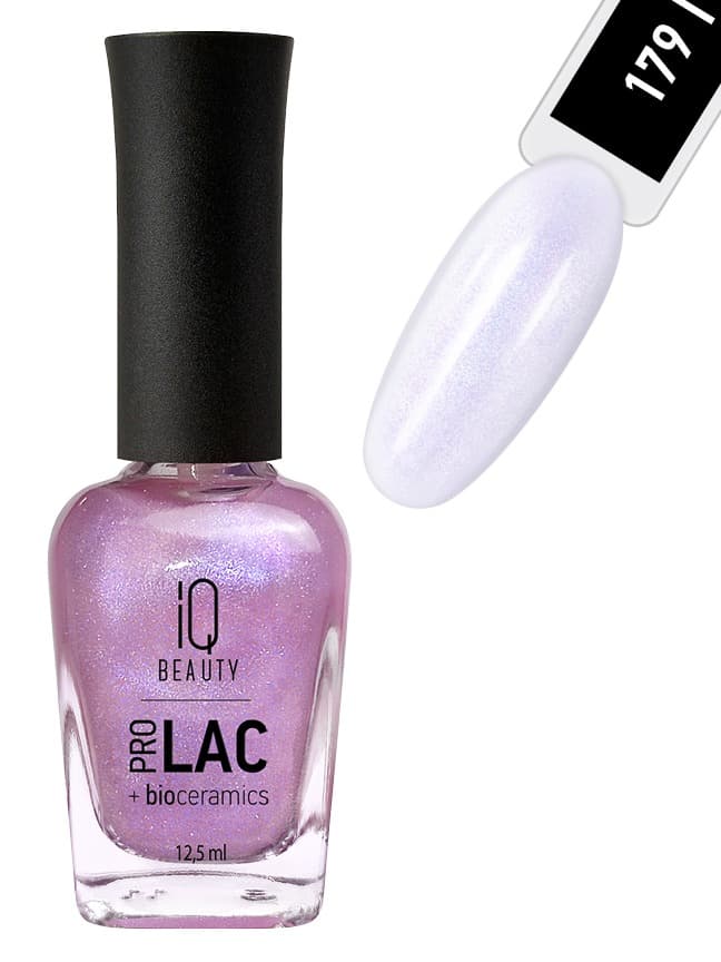IQ BEAUTY PROLAC Лак для ногтей укрепляющий с биокерамикой 12.5 мл №179 Chekmate Transparent Queen