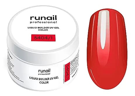 RuNail Цветной жидкий Уф-гель самовыравнивающийся, 15мл (банка) 