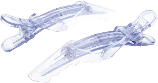 Зажим д/волос "Крокодил" пластик, прозрачный, 110 мм, 1 шт