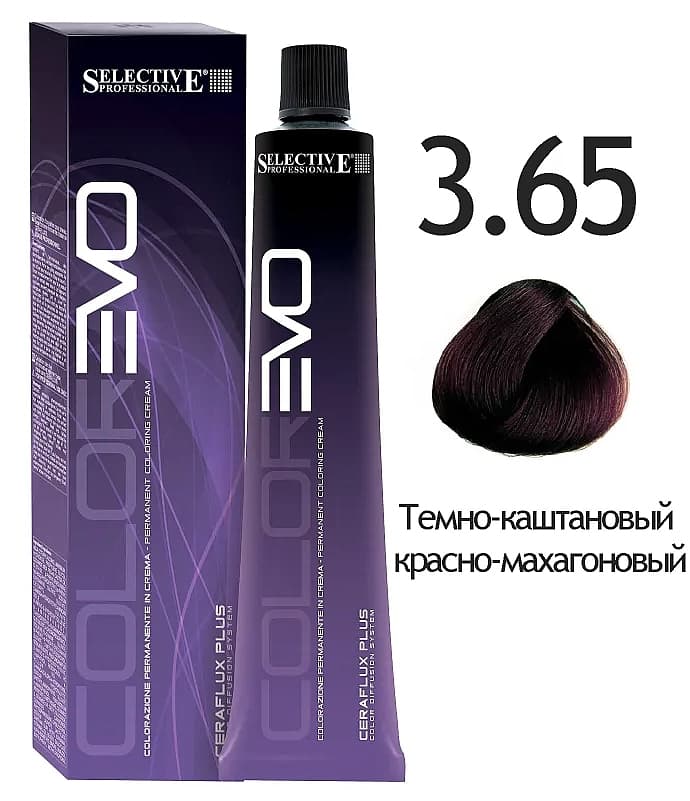 SELECTIVE COLOREVO 3.65 темно-каштановый красно-махагоновый