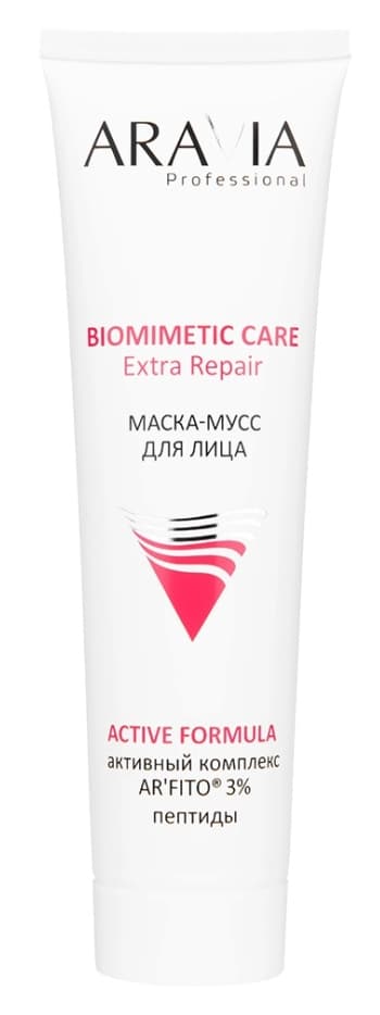 Aravia Маска-мусс для лица Biomimetic Care Extra Repair, 100 мл
