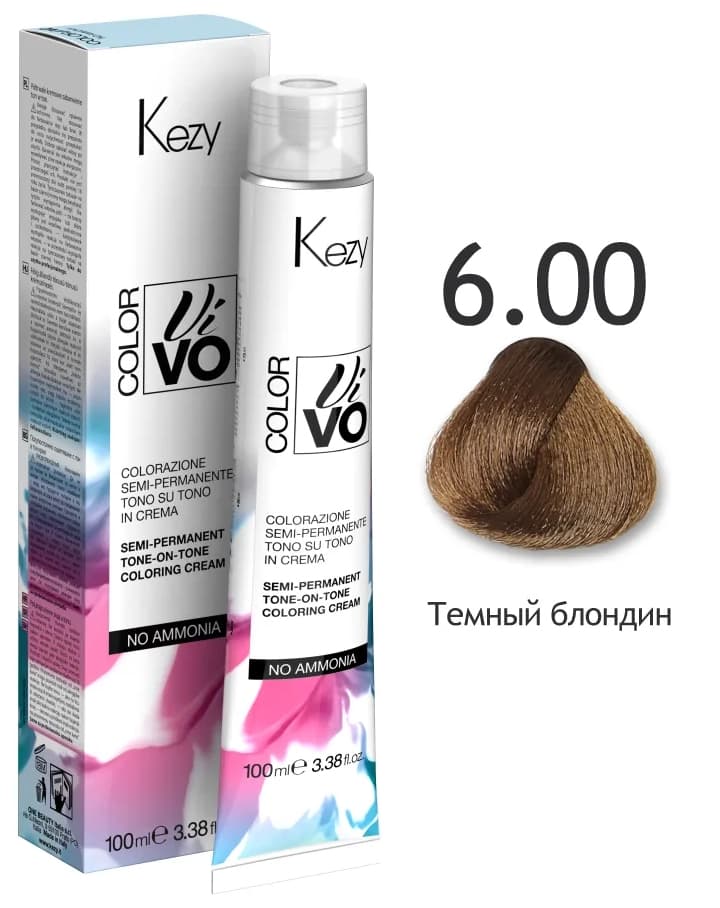 KEZY  Color Vivo No Ammonia 6.00 Темный блондин 100мл