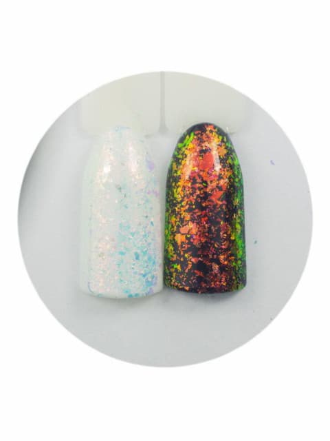 Дизайн для ногтей Юки белые №02