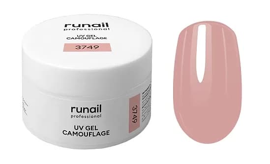 RuNail Камуфлирующий УФ-гель (цвет: Чайная роза), 56 г