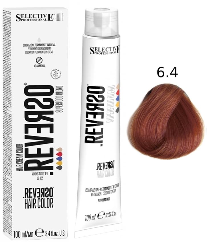 SELECTIVE Reverso Hair Color 6.4 Темный блондин медный