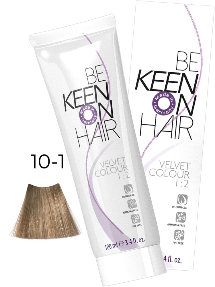 KEEN VELVET COLOUR 10.1 Ультра-свет.пепельн.блондин/ Ultrahellblond Asch, 100 мл, без аммиака
