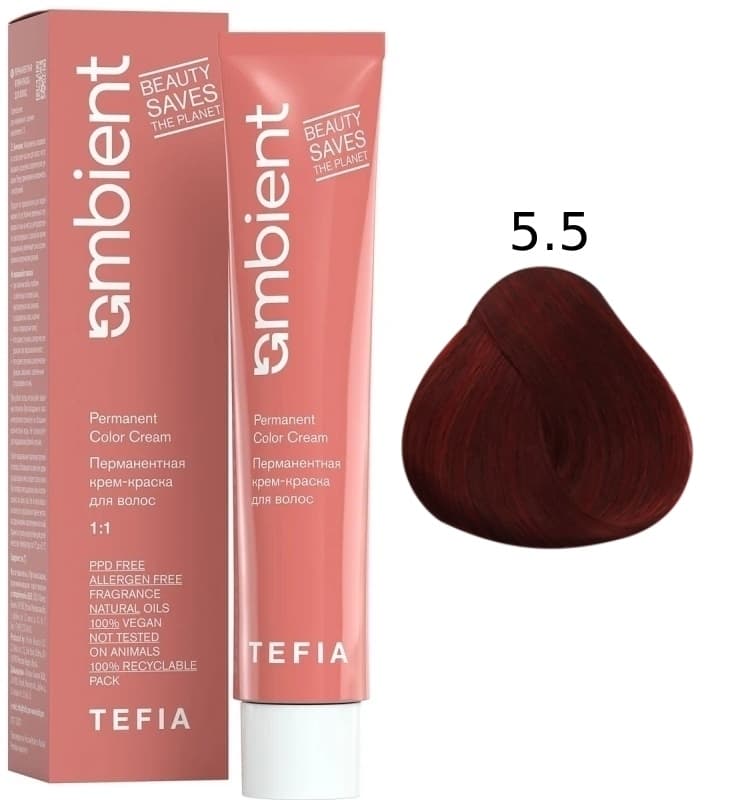 TEFIA AMBIENT 5.5 Светлый брюнет красный 60 мл
