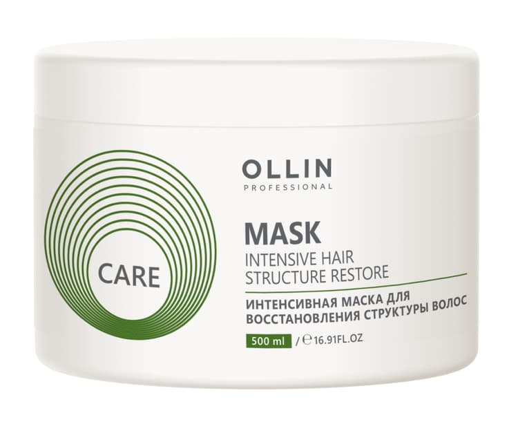 OLLIN CARE Интенсивная маска для восстановления структуры волос 500мл