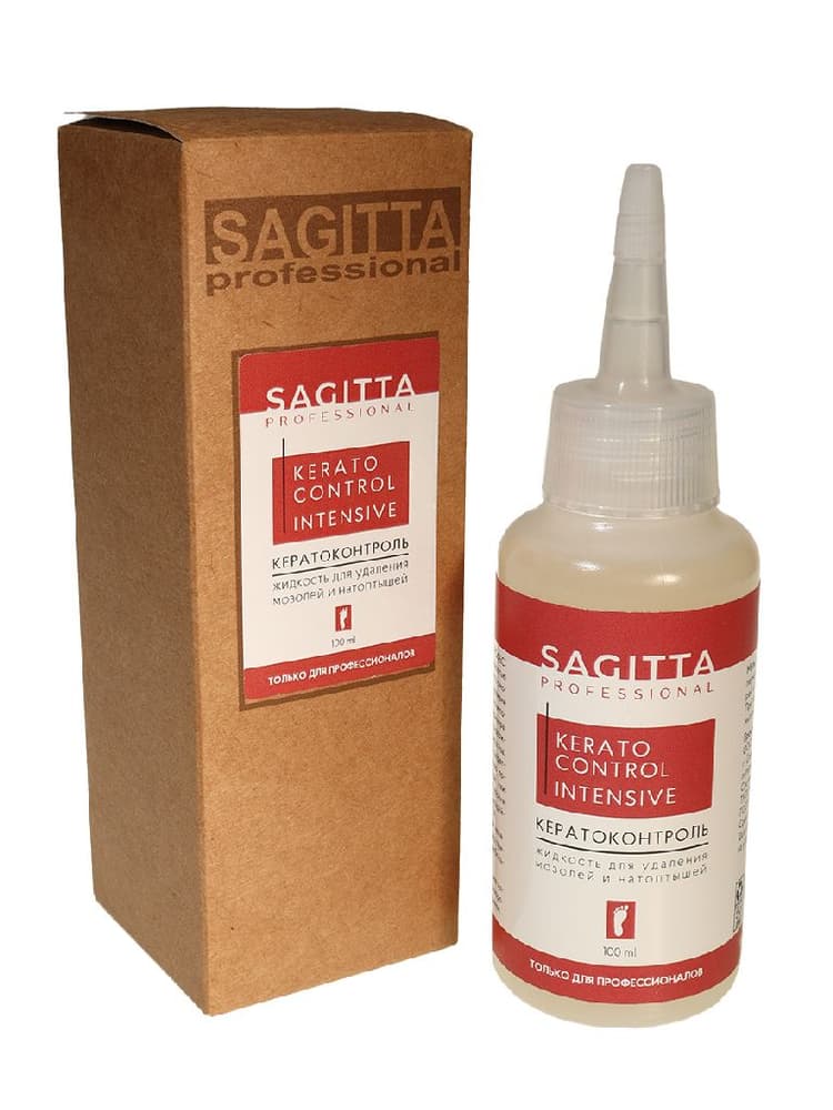Sagitta Gel Express Kerato control Intensive Средство для удаления мозолей 100 мл