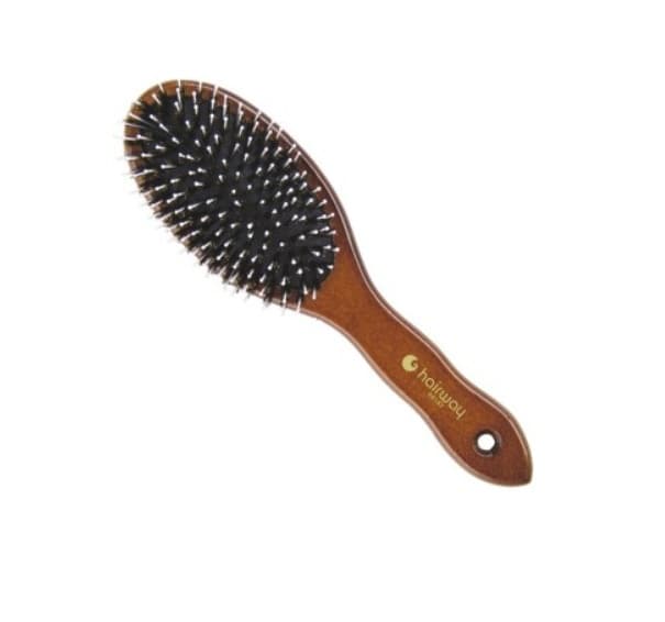 Hairway Щетка мас.дерев. больш. овальн. нат.щет. 11-рядная