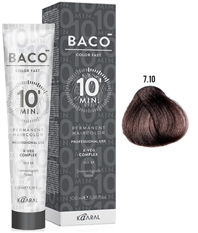KAARAL Baco Color Fast 7.10 блондин пепельный натуральный 100 мл