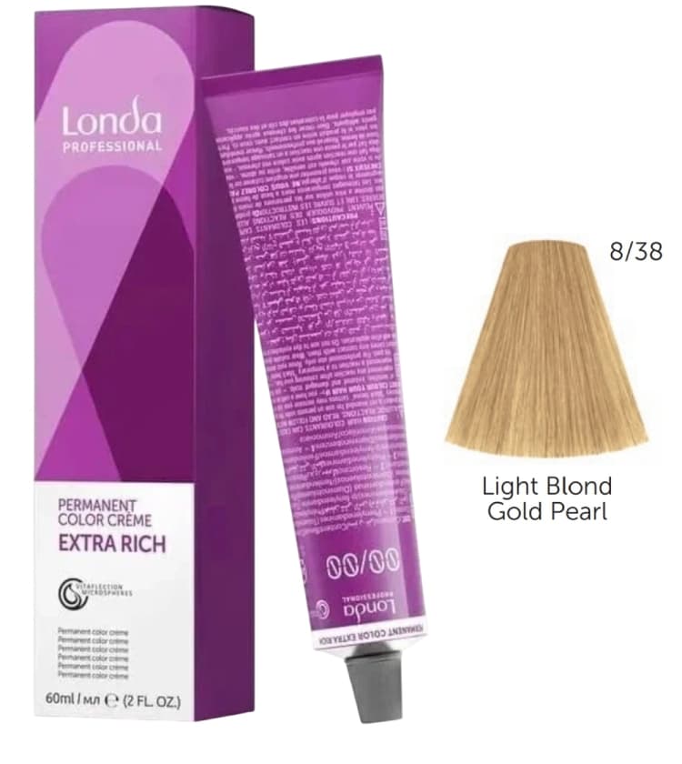 LONDACOLOR 8/38 светлый блонд золотисто-жемчужный