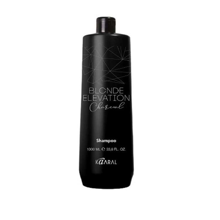 KAARAL Blonde Elevation Charcoal Черный угольный тонирующий шампунь для волос 300 мл 